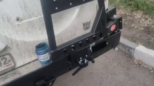 Установка заднего силового  бампера фирмы OJ на УАЗ патриот 2015 года .