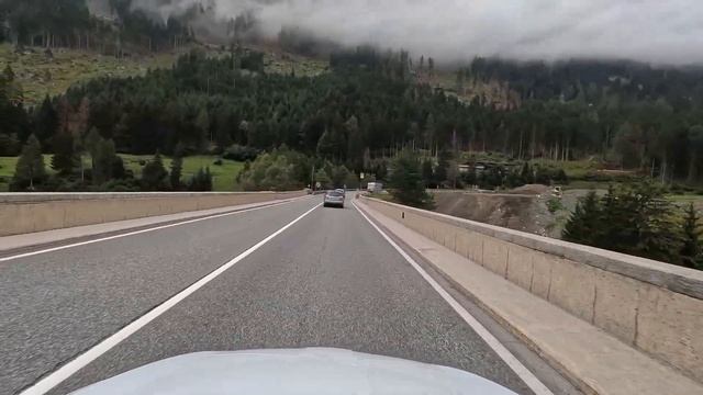 Driving Fromprutz Austria To Lago Di Resia Italy With Clouds