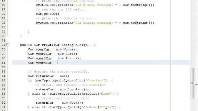 4) An example of extending classes in Java. смотреть онлайн