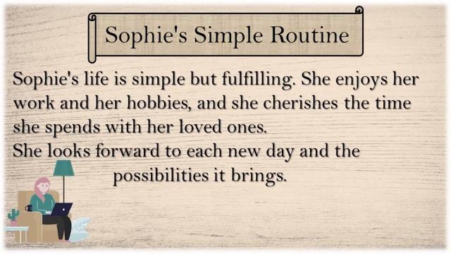 English Listening Practice ? Short Story Level2 | Sophie's Simple Routine смотреть онлайн