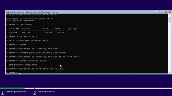 we couldn't create a new partition or locate an existing one windows 10