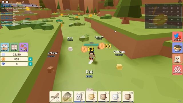 КРУТОЙ СИМУЛЯТОР ОХОТЫ ВЫБИЛ РАРНОГО ПИТОМЦА Monster Hunting Simulator ӏ Roblox смотреть онлайн