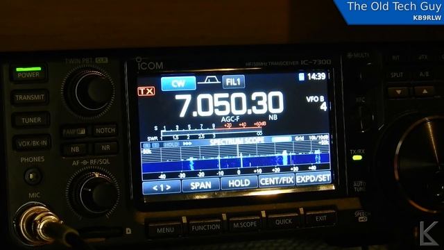 Ham Radio - Tuning your rig for CW, matching the other station's frequency. смотреть онлайн