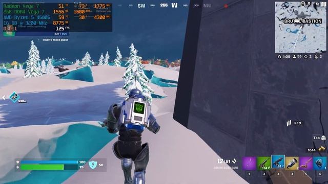 Fortnite - Vega 7 + Ryzen 5 4600G | 1080P смотреть онлайн