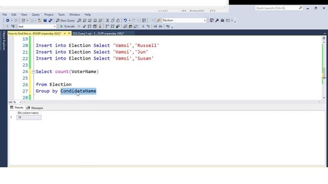 19. Deloitte SQL Interview Questions|How to find the winner of Election results in SQL|PandeyGuruji смотреть онлайн