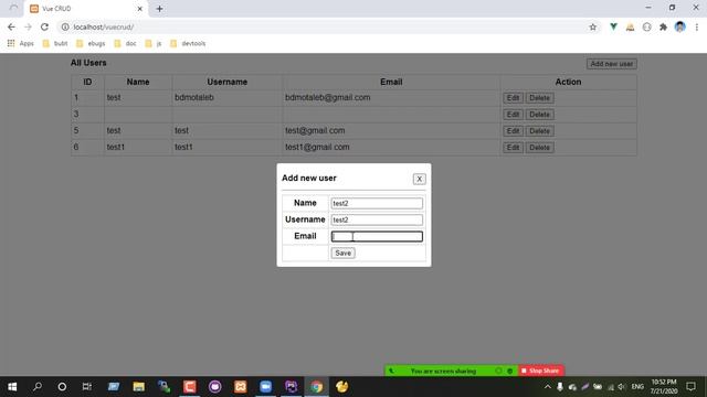 VueJS Part - 04 - CRUD with php and MySQL смотреть онлайн