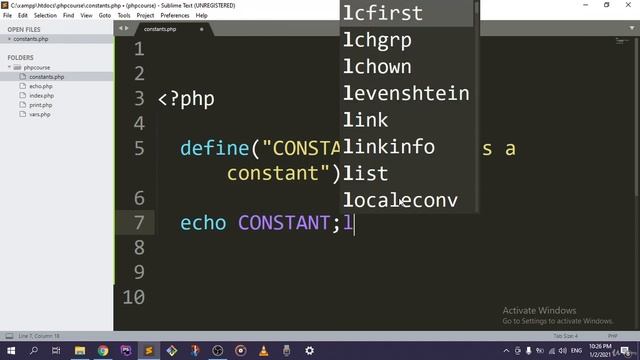what is php Constants | Constants in php смотреть онлайн