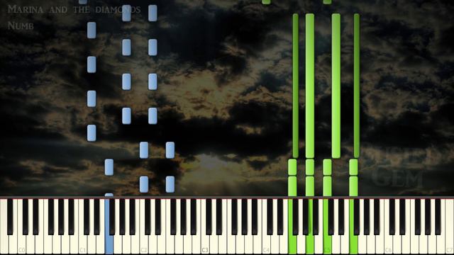 [Synthesia Tutorial] Marina and the Diamonds - Numb - Piano Solo смотреть онлайн