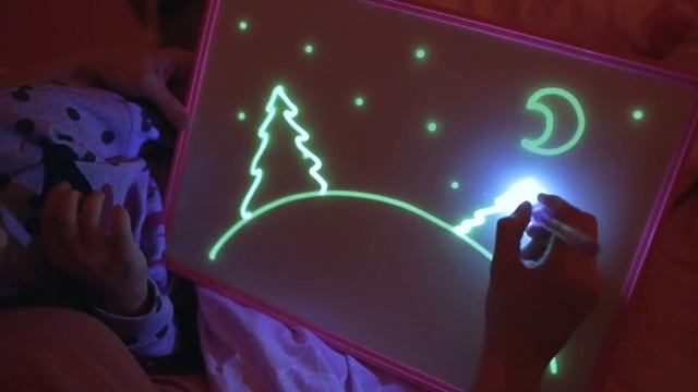 Рисуй светом - планшет для рисования в темноте смотреть онлайн