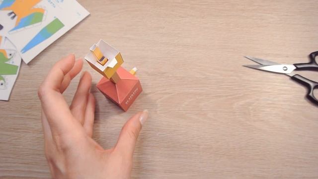 DIY Little Bird Parrot Automata moving toy (kirin papercraft) смотреть онлайн