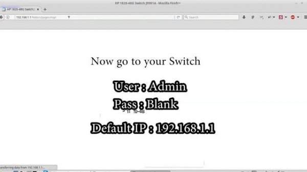 How to update HP switch firmware