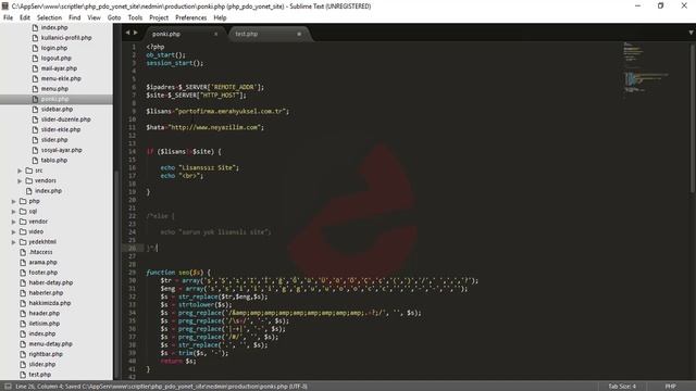 168-Php Dersleri - Script Lisanslama Eğitimi Bölüm 4 - Fonksiyon dosyası nasıl lisanslanır? смотреть онлайн