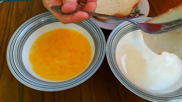 Сладкие гренки на завтрак. Простой рецепт/быстро и вкусно! смотреть онлайн