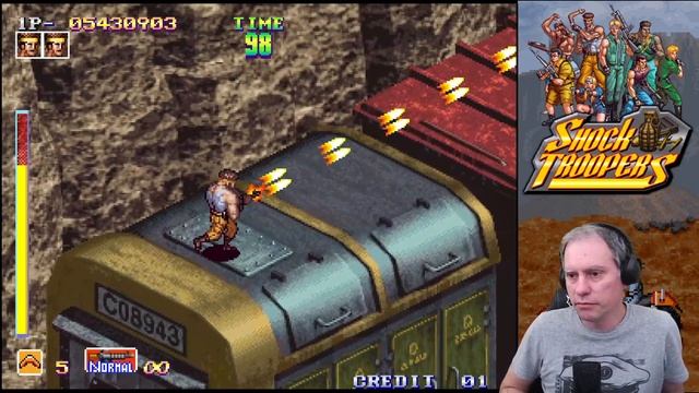 Shock Troopers [Arcade] Gameplay até zerar! смотреть онлайн