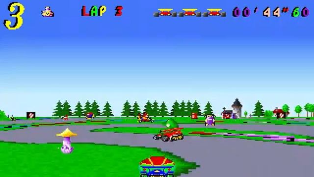 Skunny Kart (DOS game) 1993- First in all races in slow/hard mode смотреть онлайн