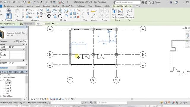 #7|How to Add doors and Windows|in Revit Architecture 2018 смотреть онлайн