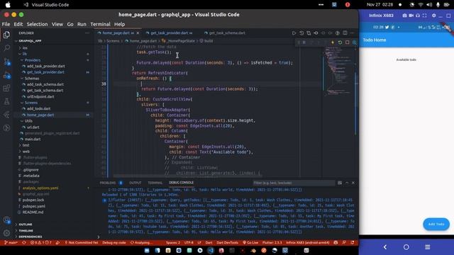 Flutter : Build Todo app with GraphQl and Provider #10 - Query and display available task смотреть онлайн