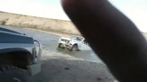 Во время буксировки оторвало бампер