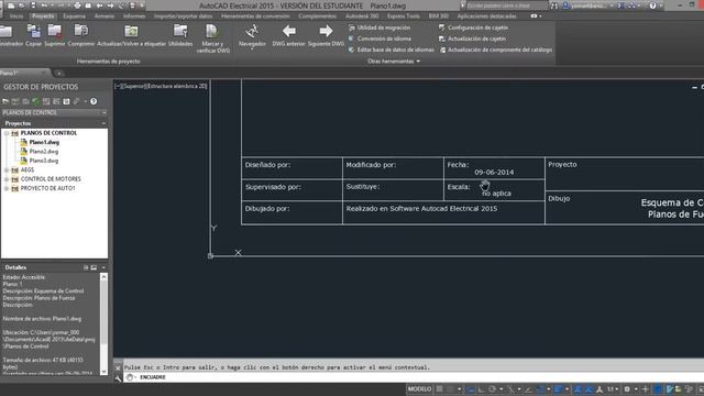 Crear Proyecto e Imprimir en Autocad Electrical 2015 смотреть онлайн
