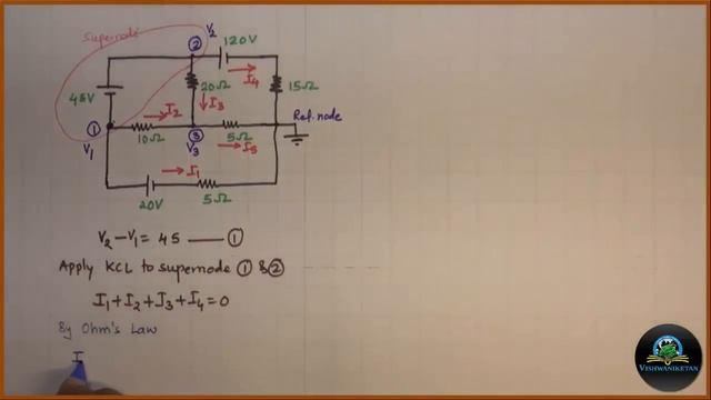 VIDEO 14: Basic Electrical Engineering - BEE : Ex. 2 of SUPER NODE ANALYSIS by Prof. Mandar Dixit смотреть онлайн