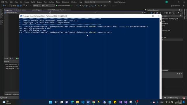 Manage Secrets in DotNet 6 смотреть онлайн