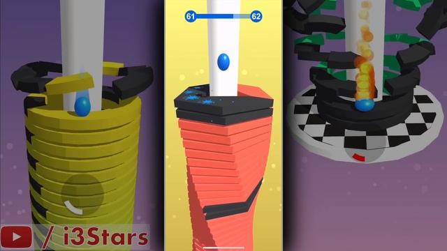 Stack Ball 3D | ALL 100 LEVELS | Walkthrough смотреть онлайн