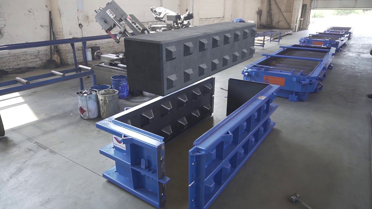 Металлоформы бетонных лего-блоков от «М-Конструктор» смотреть онлайн