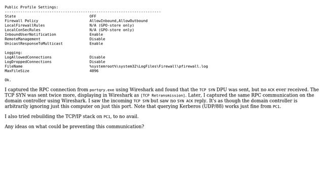 RPC Connection Filtered with no Firewalls смотреть онлайн