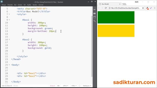 29-Css Dersleri-Css Box Sizing-Css Kutu Modeli смотреть онлайн