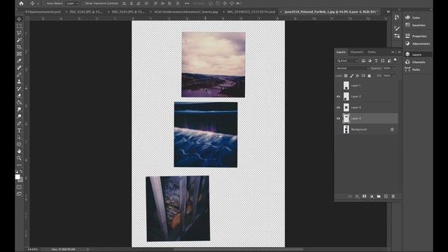 Preparing Polaroid Images for Print Using Photoshop смотреть онлайн