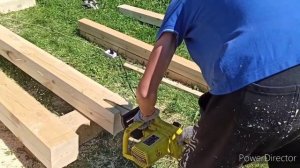 Поднимаем  своими руками баню из брусьев 150/150