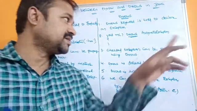Differences between throw and throws in Java Programming смотреть онлайн