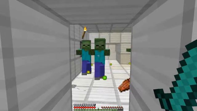 Minecraft Прохождение карт №3 - Очень много зомби смотреть онлайн