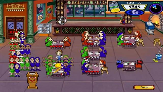 Diner Dash 2: Restaurant Rescue Walkthrough - Level #20 - Tony's Pizzeria - New Shelves смотреть онлайн