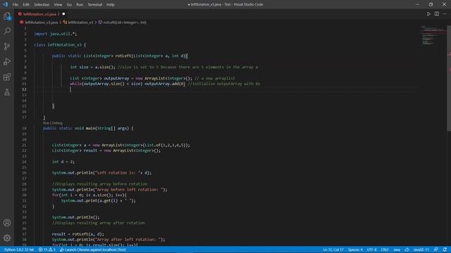 Arrays: Left Rotation HackerRank Solution -Java (Version 3) смотреть онлайн