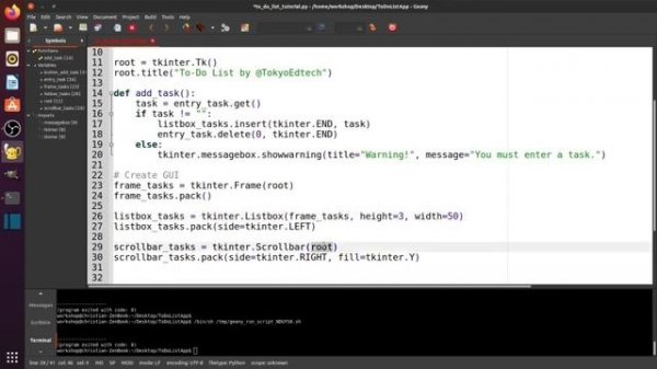 Python Tkinter tutorial hands on project | Tkinter Ready To do list |