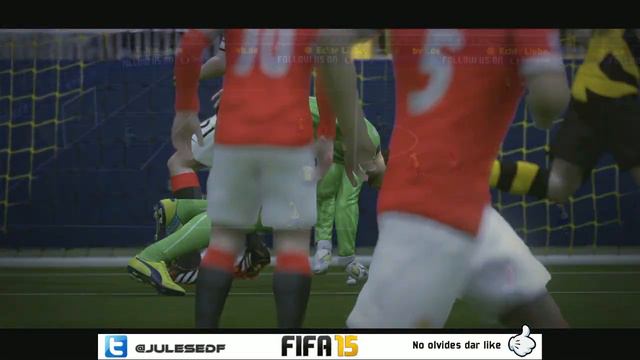 Falcao vs Adrian Ramos Manchester United vs Borussia Dortmund FIFA15 смотреть онлайн