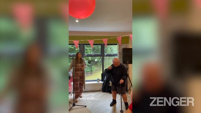 81-year-old retired medical assistant wows nursing home residents with impromptu performance смотреть онлайн