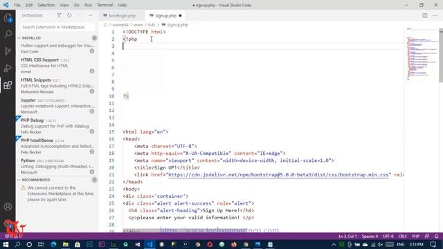 How to Create a Responsive Login and Registration/Signup Form using Bootstrap, PHP and MySQL? смотреть онлайн
