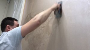 Перламутровая декоративная краска, создает неповторимый узор на стенах!