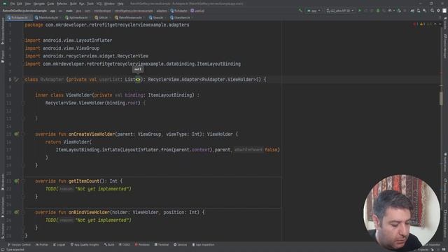 Retrofit GET Request Display Data In a Recyclerview. Android Studio | Kotlin смотреть онлайн