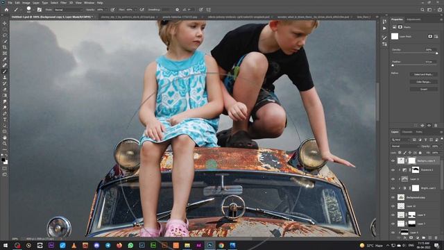 Flying Car - Photo Manipulation Photoshop Tutorial смотреть онлайн