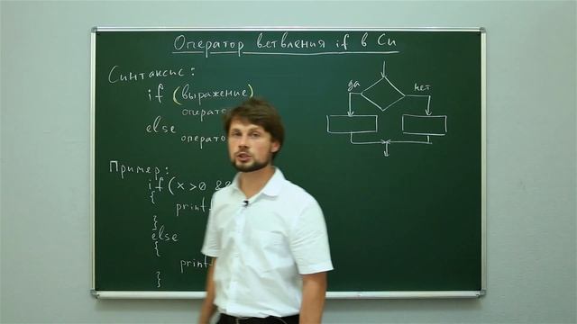Информатика. Язык Си: Оператор ветвления if в Си. Центр онлайн-обучения «Фоксфорд» смотреть онлайн