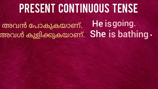 TENSES | PART 2 | PRESENT CONTINUOUS | TENSE |Tenses explained in Malayalam| смотреть онлайн