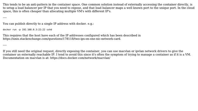 DevOps & SysAdmins: How do I give a docker container its own routable IP on the original network? смотреть онлайн