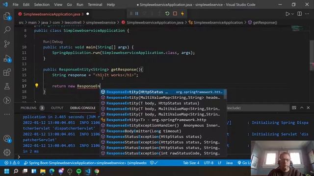 1 create simple rest web service using Spring Boot смотреть онлайн