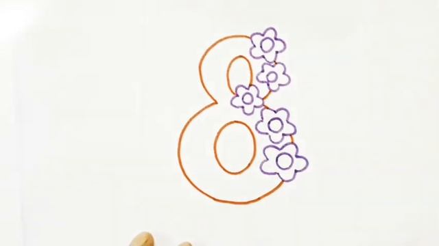 Rasm Chizish |8-MART Rasmini Chizishni|Рисунок 8-марта Resim Nasıl çizilir