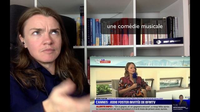 French sentence structure with Jodie Foster #2 - French Coach reacts to Jodie Foster speaking Frenc смотреть онлайн