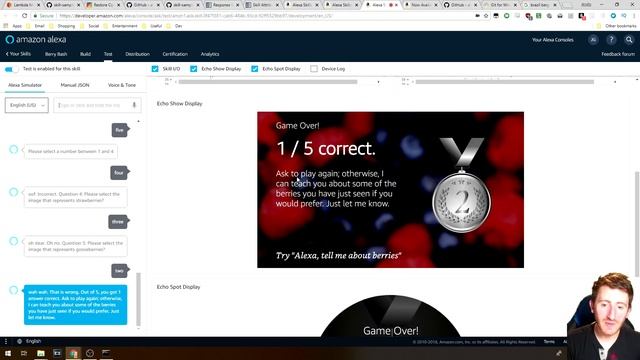 Berry Bash Demo & Customisation - Easily Create an Echo Show/Echo Spot Alexa Skill! Now in V2 SDK! смотреть онлайн