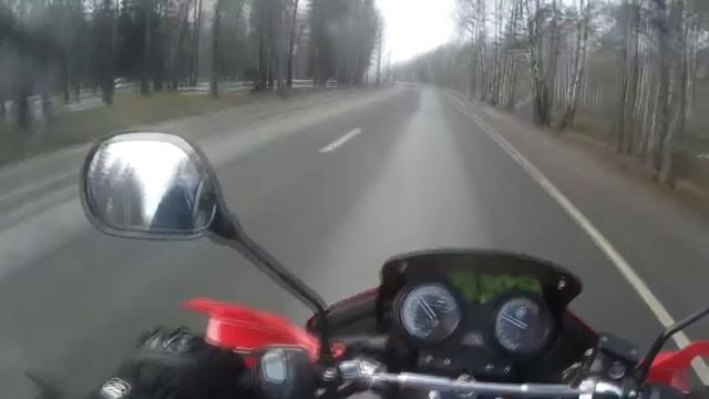 Yamaha YBR 125|Первая поездка в 2017году смотреть онлайн